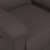 Fotel ułatwiający wstawanie, ciemnobrązowy, obity tkaniną