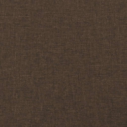 Ławka, ciemnobrązowa, 100x30x30 cm, tapicerowana tkaniną
