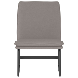 Krzesło wypoczynkowe, taupe, 52x75x76 cm, obite tkaniną