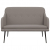 Ławka, kolor taupe, 110x76x80 cm, obita tkaniną