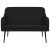 Ławka, czarna, 110x76x80 cm, obita tkaniną