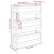 Donica, 77x25x104,5 cm, lite drewno sosnowe