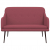 Ławka, winna czerwień, 110x76x80 cm, obita tkaniną