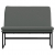 Ławka, ciemnoszara, 100x75x76 cm, obita tkaniną