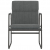 Krzesło wypoczynkowe, ciemnoszare, 55x64x80 cm, obite tkaniną