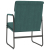 Krzesło wypoczynkowe, ciemnozielone, 55x64x80 cm, obite tkaniną