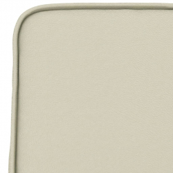 Krzesło wypoczynkowe, kremowe, 54x75x76 cm, sztuczna skóra