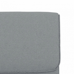 Krzesło wypoczynkowe, jasnoszare, 55x64x80 cm, obite tkaniną