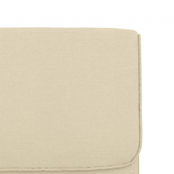 Krzesło wypoczynkowe, kremowe, 55x64x80 cm, obite tkaniną