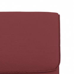 Krzesło wypoczynkowe, winna czerwień, 55x64x80 cm, ekoskóra