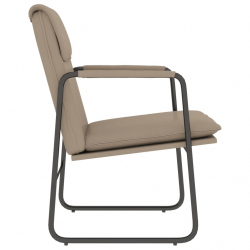 Krzesło wypoczynkowe, cappuccino, 55x64x80 cm, sztuczna skóra