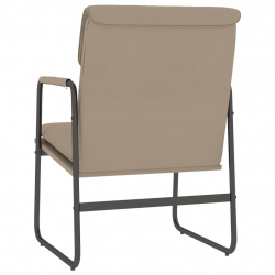 Krzesło wypoczynkowe, cappuccino, 55x64x80 cm, sztuczna skóra