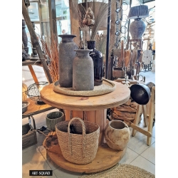 Wazon betonowy vintage metaliczny 40cm