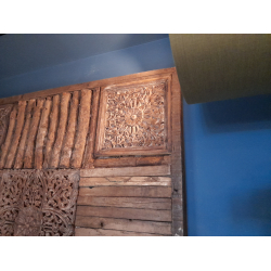 Panel ścienny dekoracyjny Obraz drewniany rzeźbiony 120x120cm