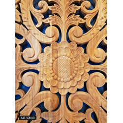Panel ścienny dekoracyjny Obraz drewniany rzeźbiony 140x180cm