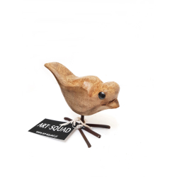 Ptak z drewna egzotycznego Dekoracja S