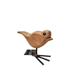 Ptak z drewna egzotycznego Dekoracja S