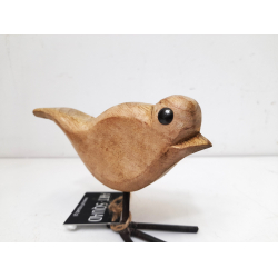 Ptak z drewna egzotycznego Dekoracja S