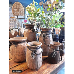 Wazon z drewna egzotycznego Dzban 20x13cm