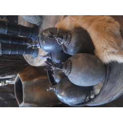 Jajo szklane wiszące metaliczne Stare Złoto Czarny