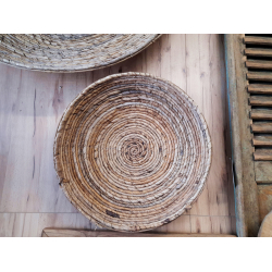 Talerz BOHO trawa morska naturalny Dekoracja Ozdoba wisząca 40cm