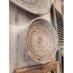 Talerz BOHO trawa morska naturalny Dekoracja Ozdoba wisząca 40cm