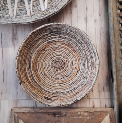Talerz BOHO trawa morska naturalny Dekoracja Ozdoba wisząca 40cm