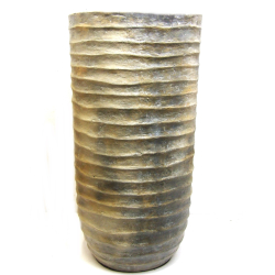 Wazon Donica w kolorach ziemi Prążkowany XXL