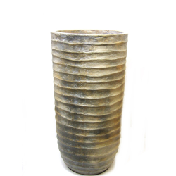 Wazon Donica w kolorach ziemi Prążkowany XXL