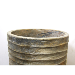 Wazon Donica w kolorach ziemi Prążkowany XXL