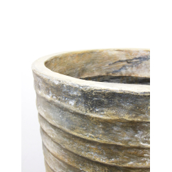 Wazon Donica w kolorach ziemi Prążkowany XXL