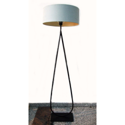 Lampa podłogowa na metalowej postawie Czarna