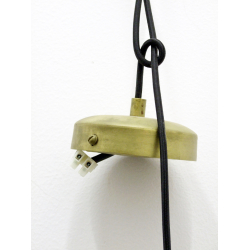 Lampa wisząca drewniana Japandi 40cm