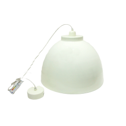 Lampa wisząca metalowa Kremowa 45cm