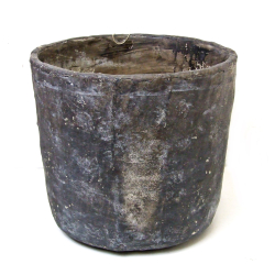Donica osłonka betonowa w kolorach ziemi 28x30cm