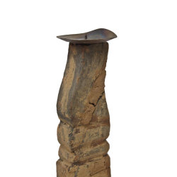 Świecznik drewniany w starym stylu 29cm
