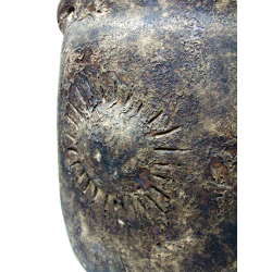 Wazon ceramiczny gliniany rustykalny z uszami XL