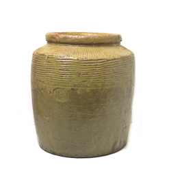 Wazon Słój Ceramiczny z kamionki XL oliwkowa Zieleń