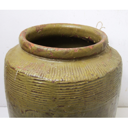 Wazon Słój Ceramiczny z kamionki XL oliwkowa Zieleń