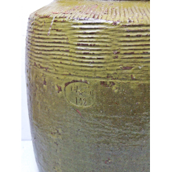Wazon Słój Ceramiczny z kamionki XL oliwkowa Zieleń