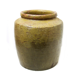 Wazon Słój Ceramiczny z kamionki XL oliwkowa Zieleń