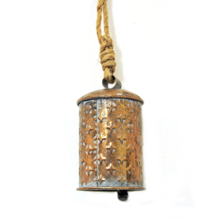 Dzwonek alpejski metalowy Złoty