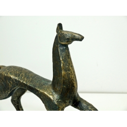Rzeźba Figurka Koń stare złoto