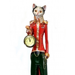Figurka Kot z zegarkiem 65cm