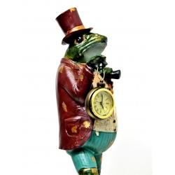 Figurka Bajeczna Żaba z zegarkiem 45cm