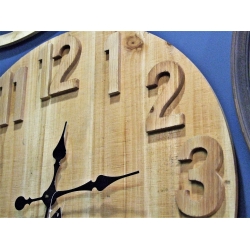 Zegar skandynawski naturalne  drewno 70cm
