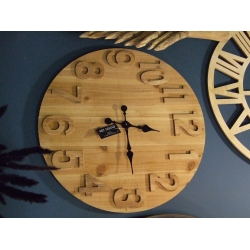 Zegar skandynawski naturalne  drewno 70cm