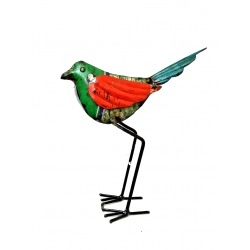 Ptak metalowy z recyclingu 30cm