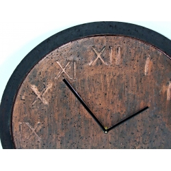 Zegar betonowy miedziany