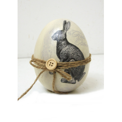 Jajo ceramiczne dekoracyjne z motywem Zajączka